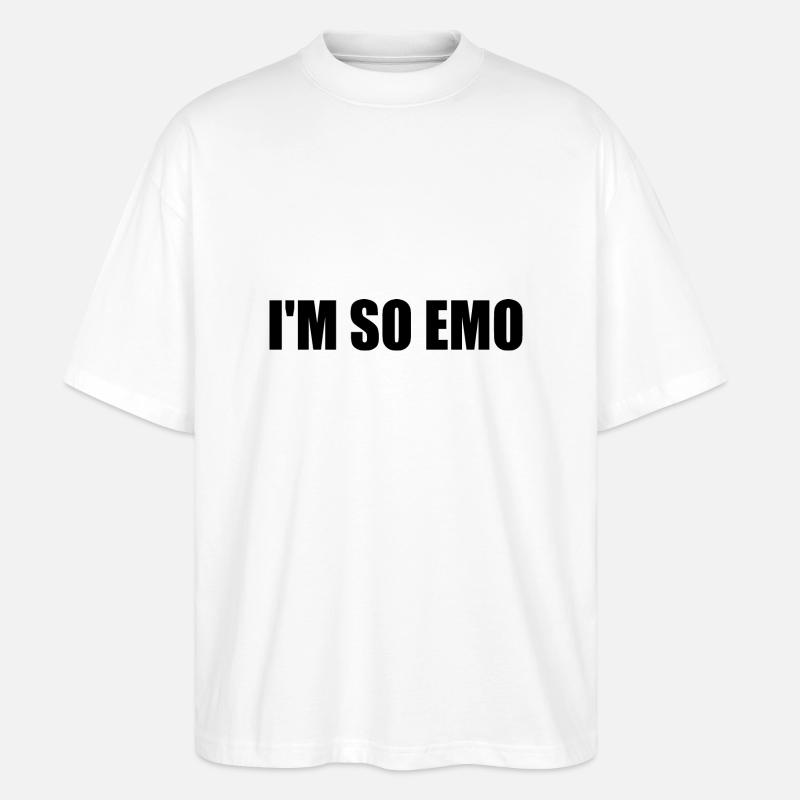 Im so emo - T-shirt bio Blaster 2.0 coupe oversize Stanley/Stella Unisexe - blanc