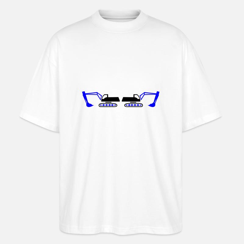 bagger 2 - Stanley/Stella Oversized Unisex Bio T-Shirt Blaster 2.0 - Weiß