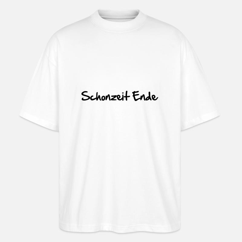 schonzeit_ende - Stanley/Stella Oversized Unisex Bio T-Shirt Blaster 2.0 - Weiß