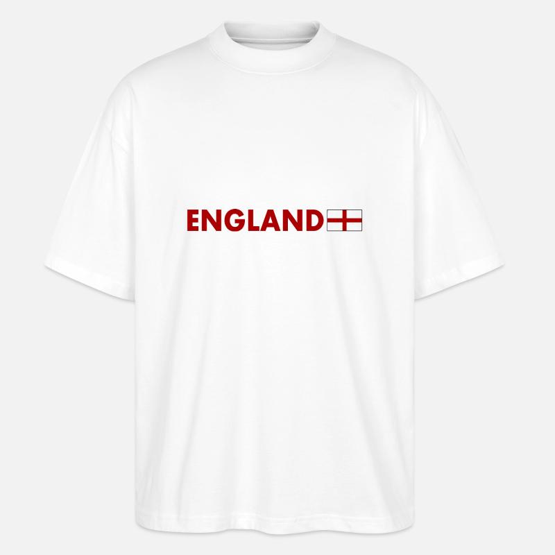 England - Stanley/Stella Oversized Unisex Bio T-Shirt Blaster 2.0 - Weiß
