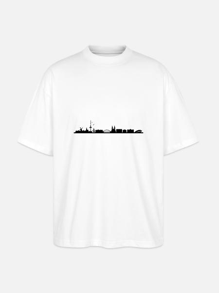 Skyline Bremen - Stanley/Stella Oversized Unisex Bio T-Shirt Blaster 2.0 - Weiß