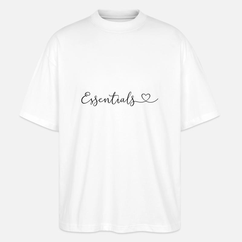 "Essentials" - customizable! - Stanley/Stella Oversized Unisex Organic T-shirt Blaster 2.0 - white