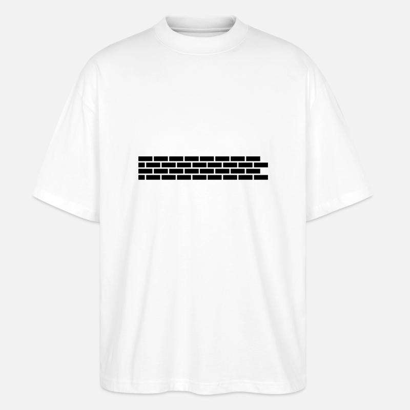 mauer__f1 - Stanley/Stella Oversized Unisex Bio T-Shirt Blaster 2.0 - Weiß