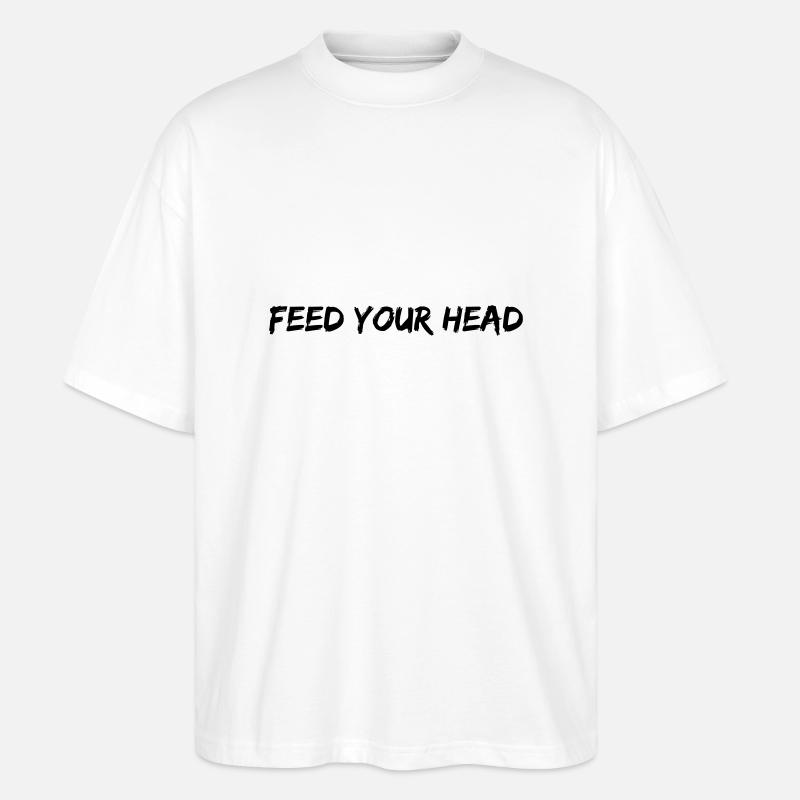 FEED YOUR HEAD - Stanley/Stella Oversized Unisex Bio T-Shirt Blaster 2.0 - Weiß