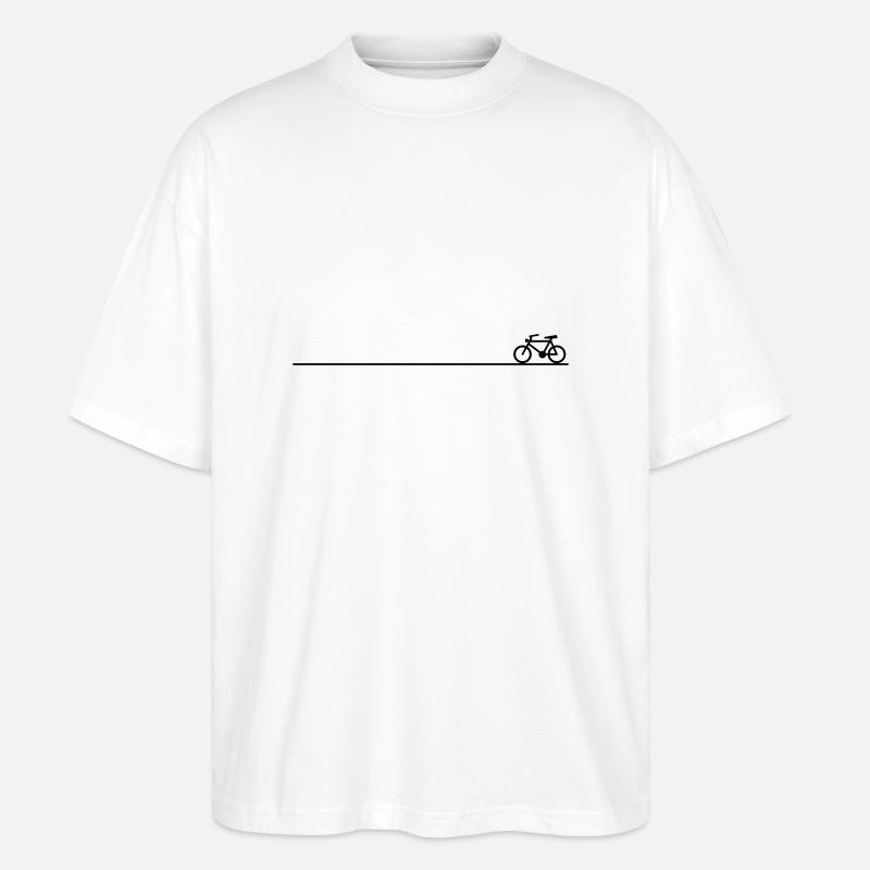 Fahrrad - Stanley/Stella Oversized Unisex Bio T-Shirt Blaster 2.0 - Weiß