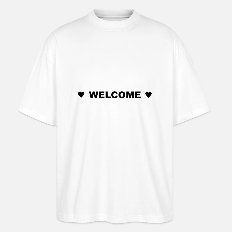 Welcome - Stanley/Stella Oversized Unisex Bio T-Shirt Blaster 2.0 - Weiß