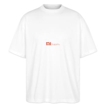Xiaomi Logo Xiaomi Zubehör 600 b3a794bc 48a - Stanley/Stella Oversized Unisex Bio T-Shirt Blaster 2.0 - Weiß - Vorne - Alina (178cm) & Michal (187cm)