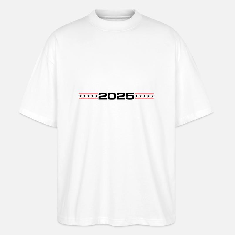 Année 2025 - T-shirt bio Blaster 2.0 coupe oversize Stanley/Stella Unisexe - blanc