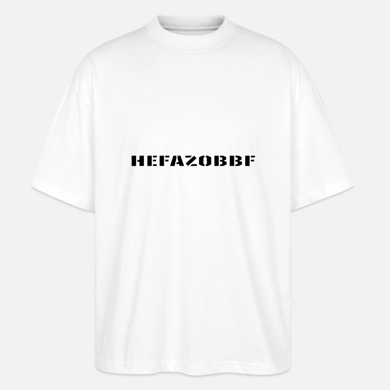 fellforst_hefazobbf - Stanley/Stella Oversized Unisex Bio T-Shirt Blaster 2.0 - Weiß