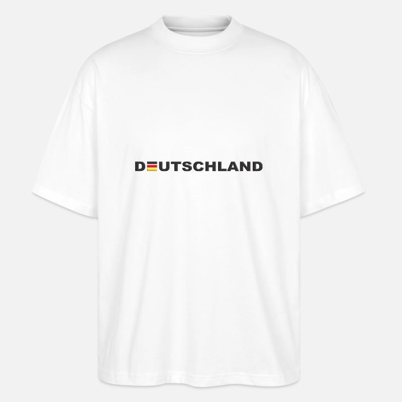 Deutschland - Stanley/Stella Oversized Unisex Bio T-Shirt Blaster 2.0 - Weiß