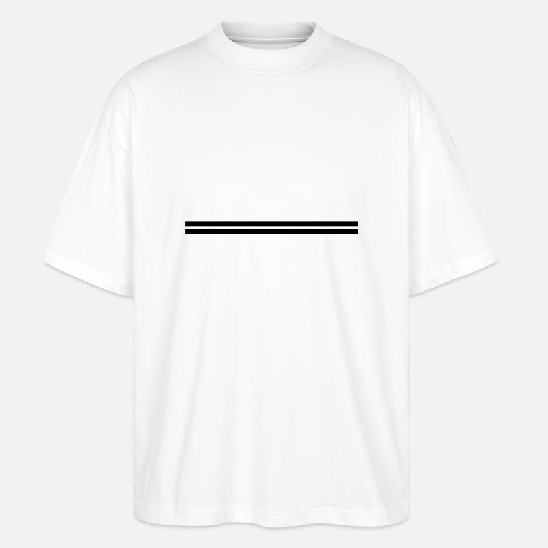 striche - Stanley/Stella Oversized Unisex Bio T-Shirt Blaster 2.0 - Weiß