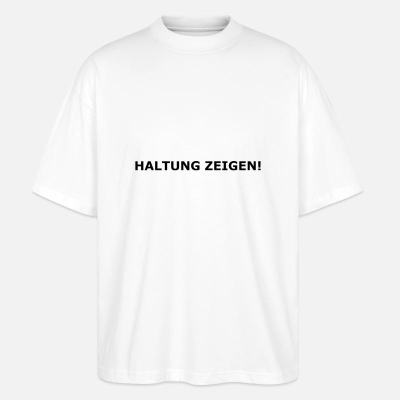 Show attitude! - Stanley/Stella Oversized Unisex Organic T-shirt Blaster 2.0 - white