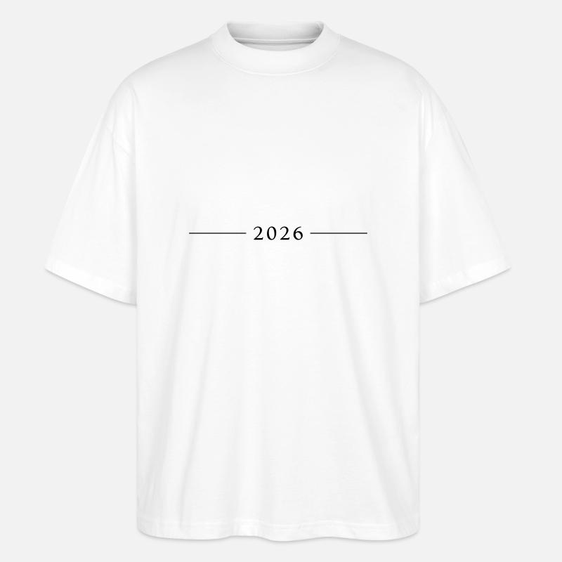 2026 year - Stanley/Stella Oversized Unisex Organic T-shirt Blaster 2.0 - white