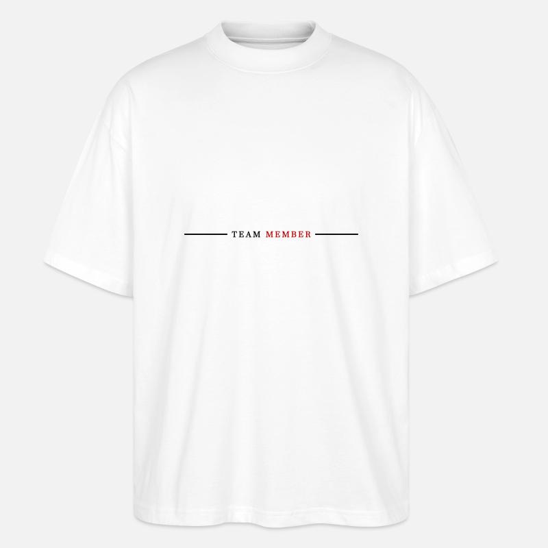 Team Mitglied - Stanley/Stella Oversized Unisex Bio T-Shirt Blaster 2.0 - Weiß