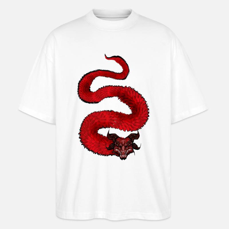 dragon - T-shirt bio Blaster 2.0 coupe oversize Stanley/Stella Unisexe - blanc