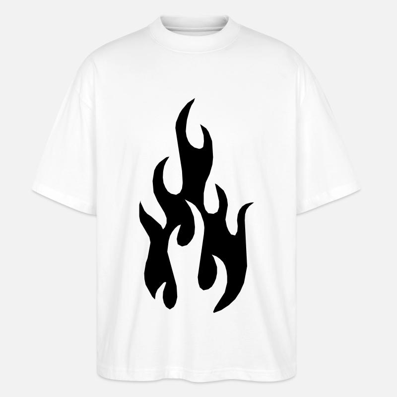 Flamme - Stanley/Stella Oversized Unisex Bio T-Shirt Blaster 2.0 - Weiß
