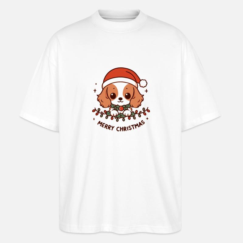 Niedlicher Weihnachtspullover - Wintersüße - Stanley/Stella Oversized Unisex Bio T-Shirt Blaster 2.0 - Weiß