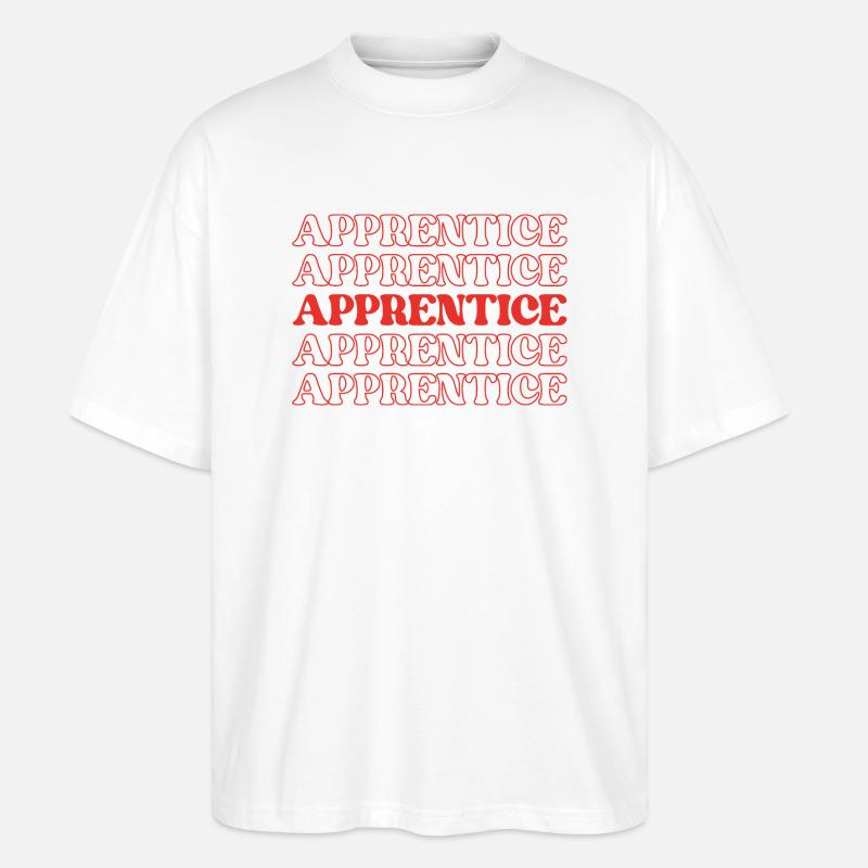 Apprentice Trainee Apprentice Novice Learner - Stanley/Stella Oversized Unisex Organic T-shirt Blaster 2.0 - white