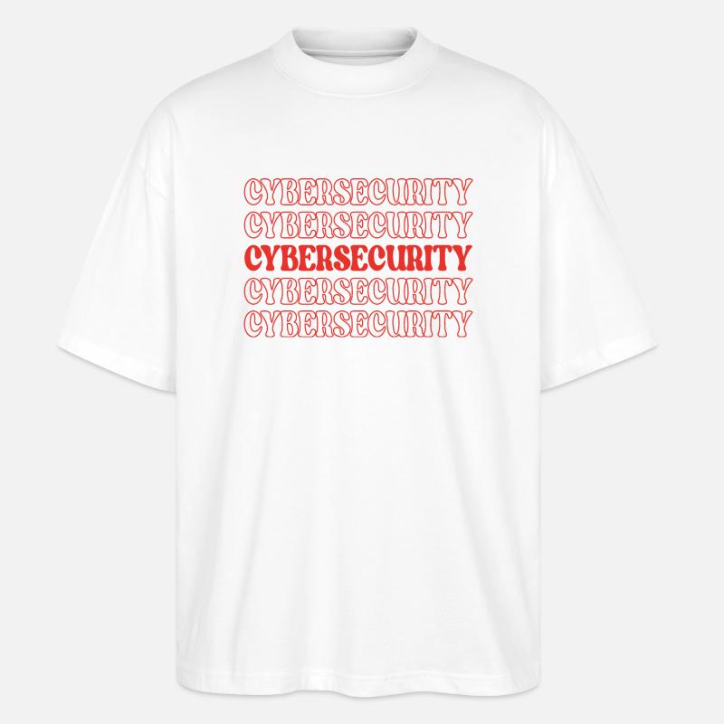 Cybersecurity It Security Internet Security - Stanley/Stella Oversized Unisex Organic T-shirt Blaster 2.0 - white