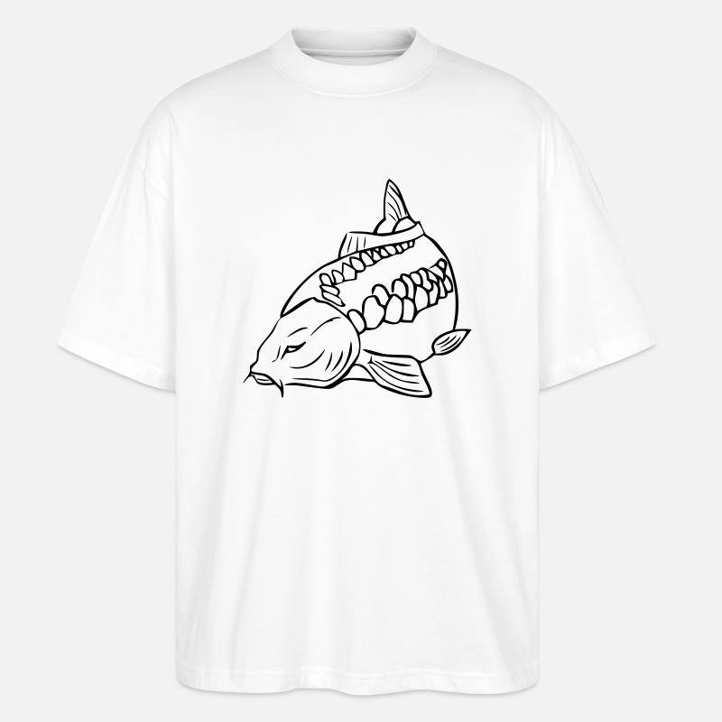 carp3 - Stanley/Stella Oversized Unisex Bio T-Shirt Blaster 2.0 - Weiß