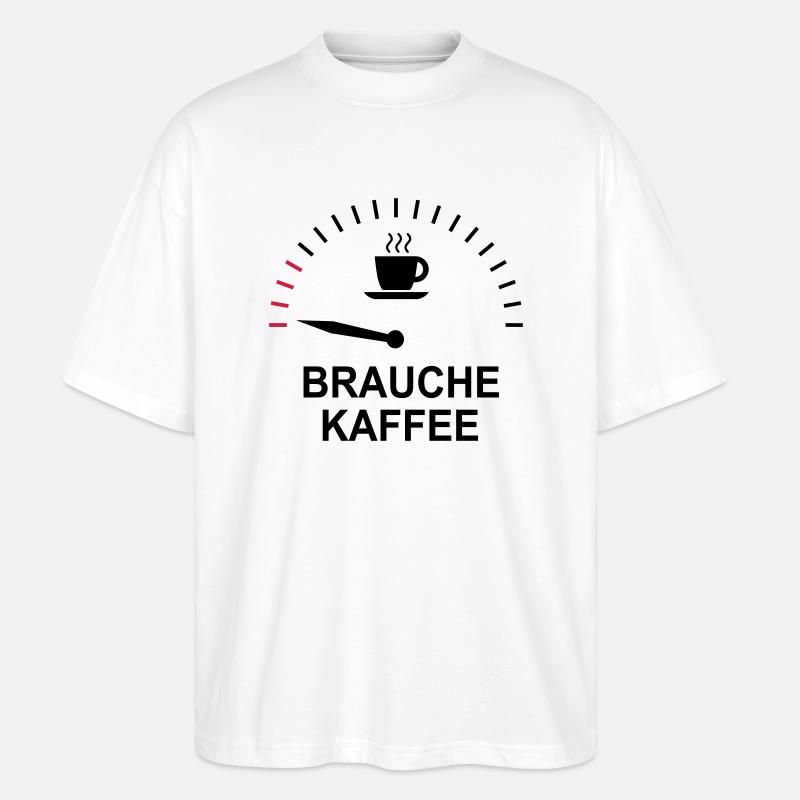 Kaffee - Stanley/Stella Oversized Unisex Bio T-Shirt Blaster 2.0 - Weiß