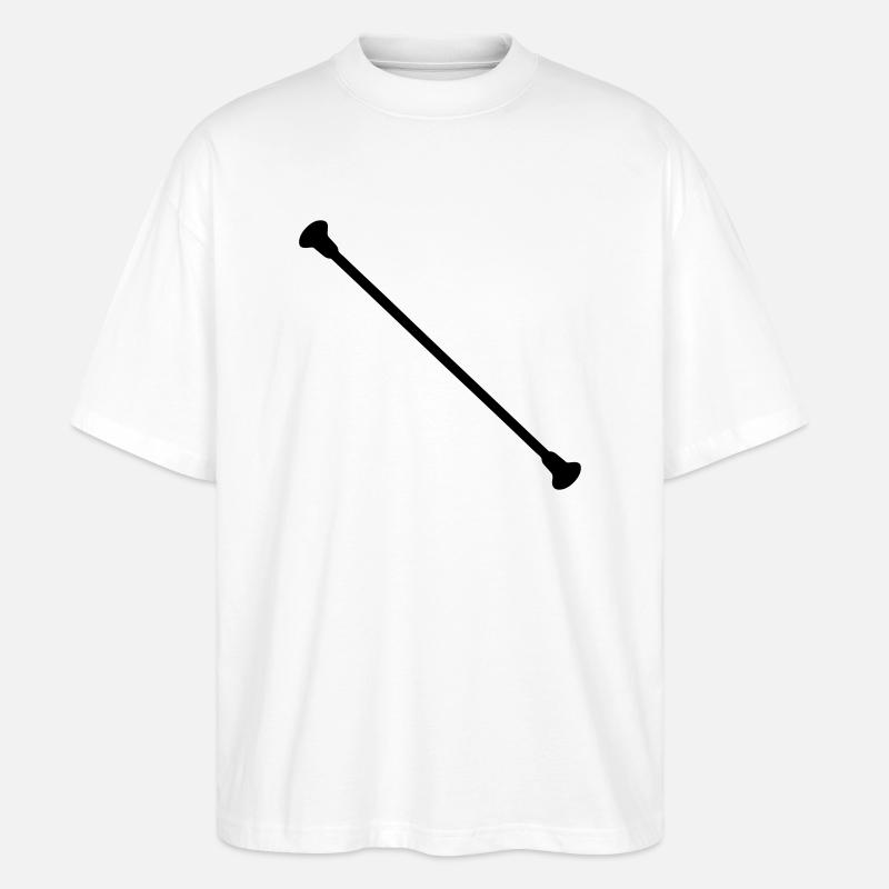 baton de twirling Twirling bâton - T-shirt bio Blaster 2.0 coupe oversize Stanley/Stella Unisexe - blanc