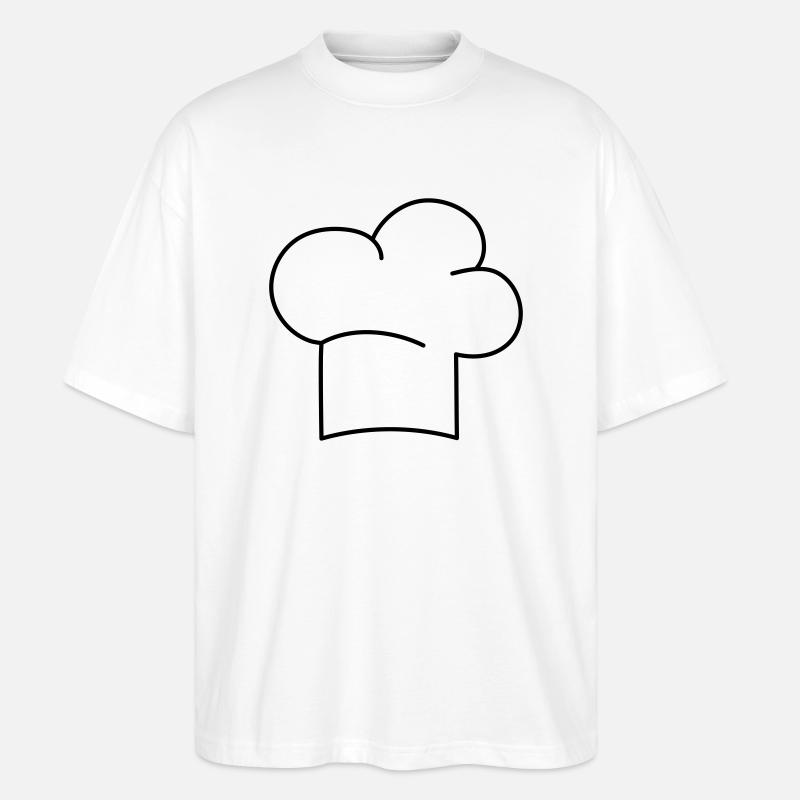 Kochmütze - Stanley/Stella Oversized Unisex Bio T-Shirt Blaster 2.0 - Weiß