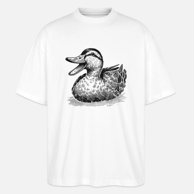 Ente - Stanley/Stella Oversized Unisex Bio T-Shirt Blaster 2.0 - Weiß