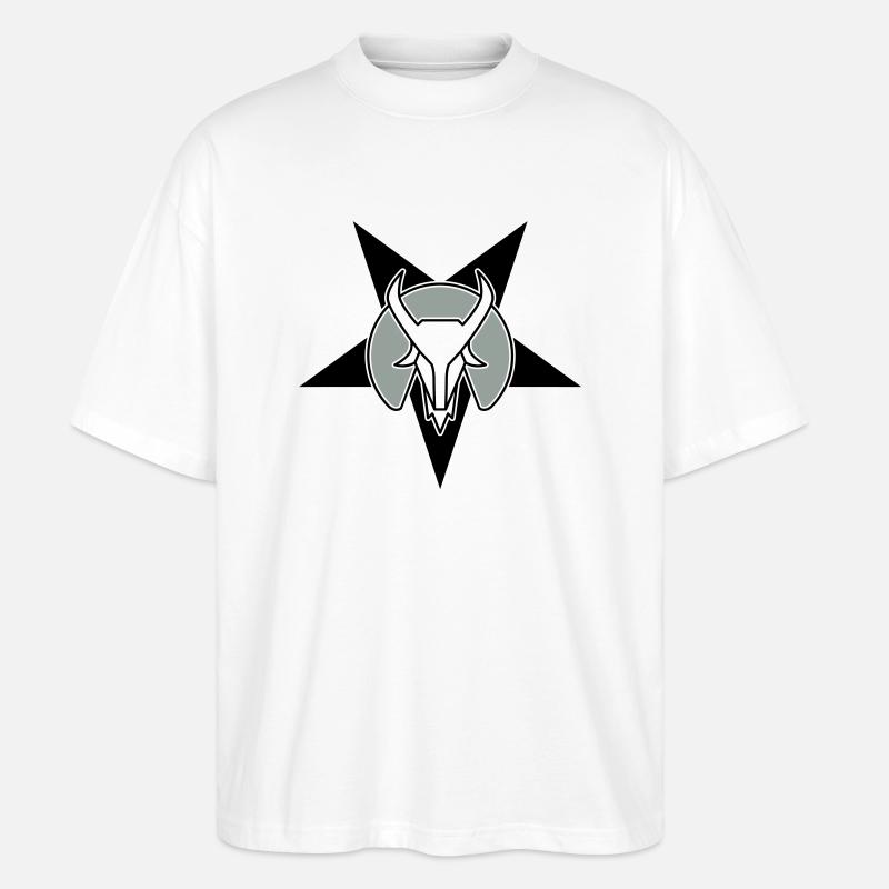 goat head star - Stanley/Stella Oversized Unisex Bio T-Shirt Blaster 2.0 - Weiß