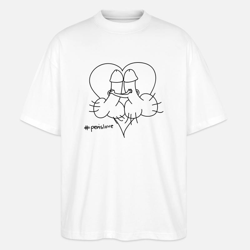 Penislove - Stanley/Stella Oversized Unisex Bio T-Shirt Blaster 2.0 - Weiß