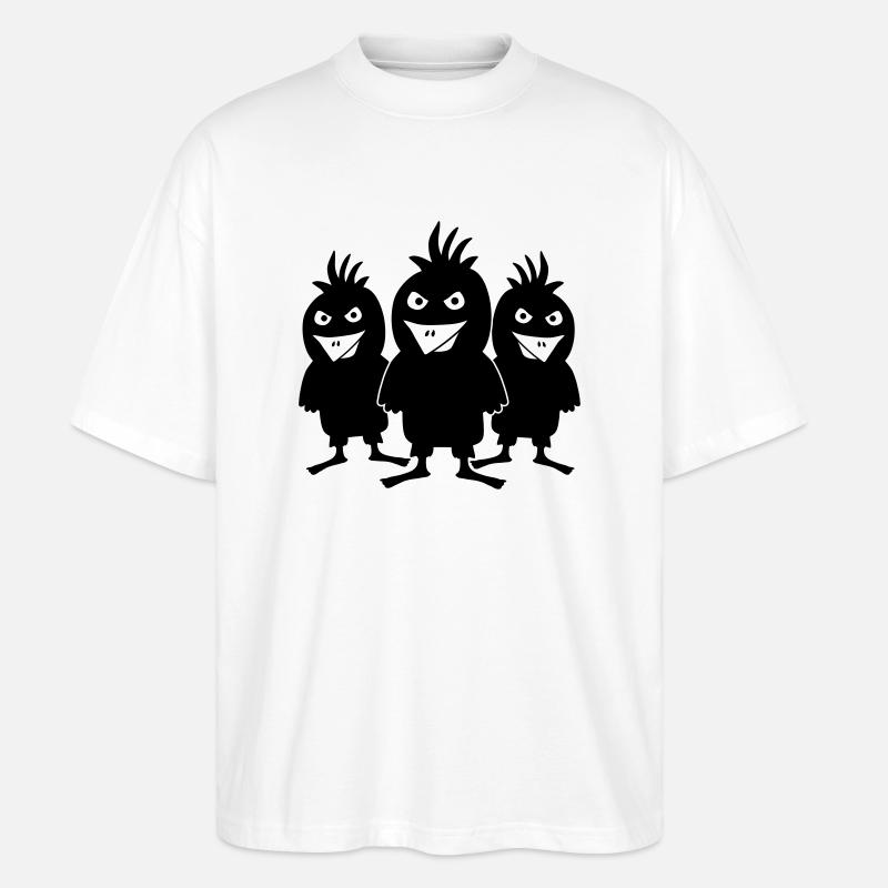 Evil Angry Birds - T-shirt bio Blaster 2.0 coupe oversize Stanley/Stella Unisexe - blanc