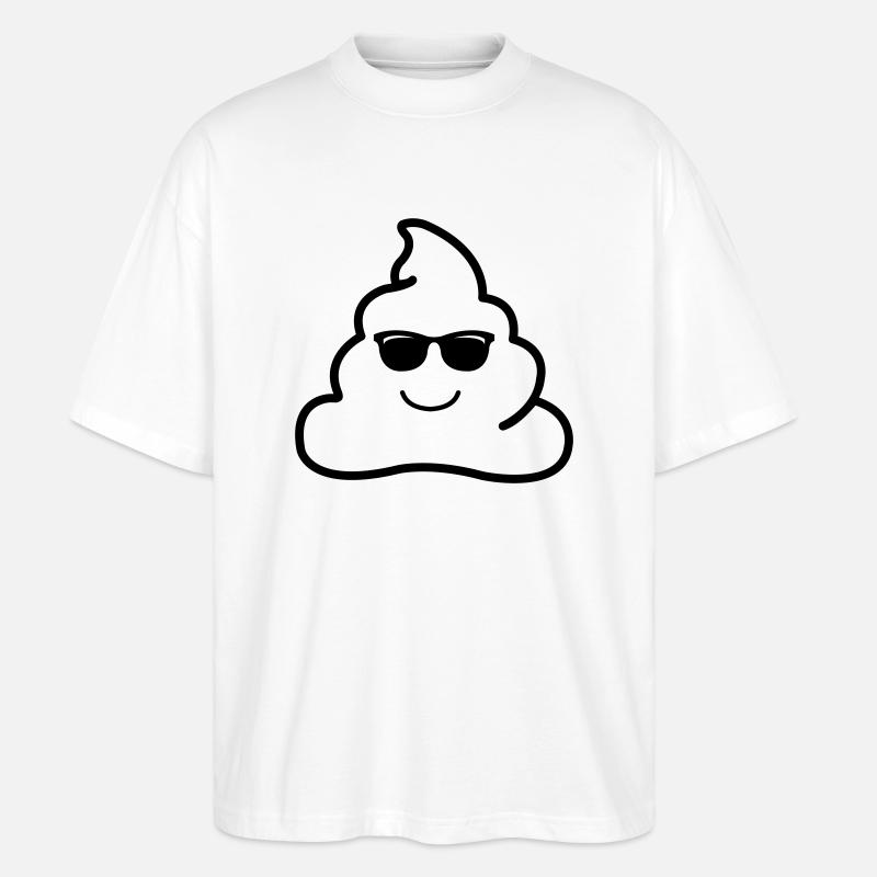 coole kacke - Stanley/Stella Oversized Unisex Bio T-Shirt Blaster 2.0 - Weiß