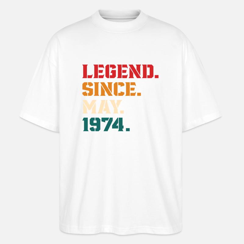 Legend Since May 1974 - T-shirt bio Blaster 2.0 coupe oversize Stanley/Stella Unisexe - blanc