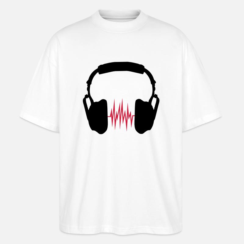 Kopfhörer - Stanley/Stella Oversized Unisex Bio T-Shirt Blaster 2.0 - Weiß