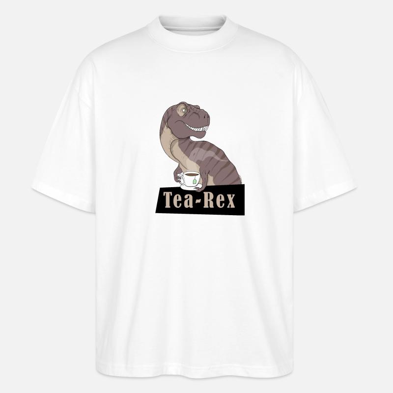TEE-REX - Stanley/Stella Oversized Unisex Bio T-Shirt Blaster 2.0 - Weiß