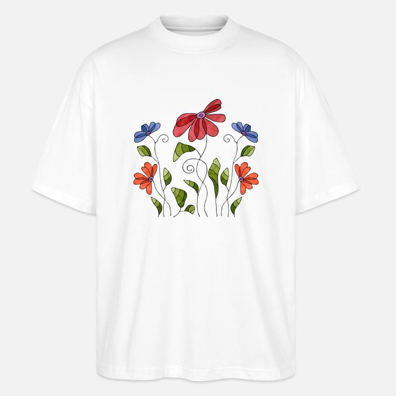 Fleur - T-shirt bio Blaster 2.0 coupe oversize Stanley/Stella Unisexe - blanc