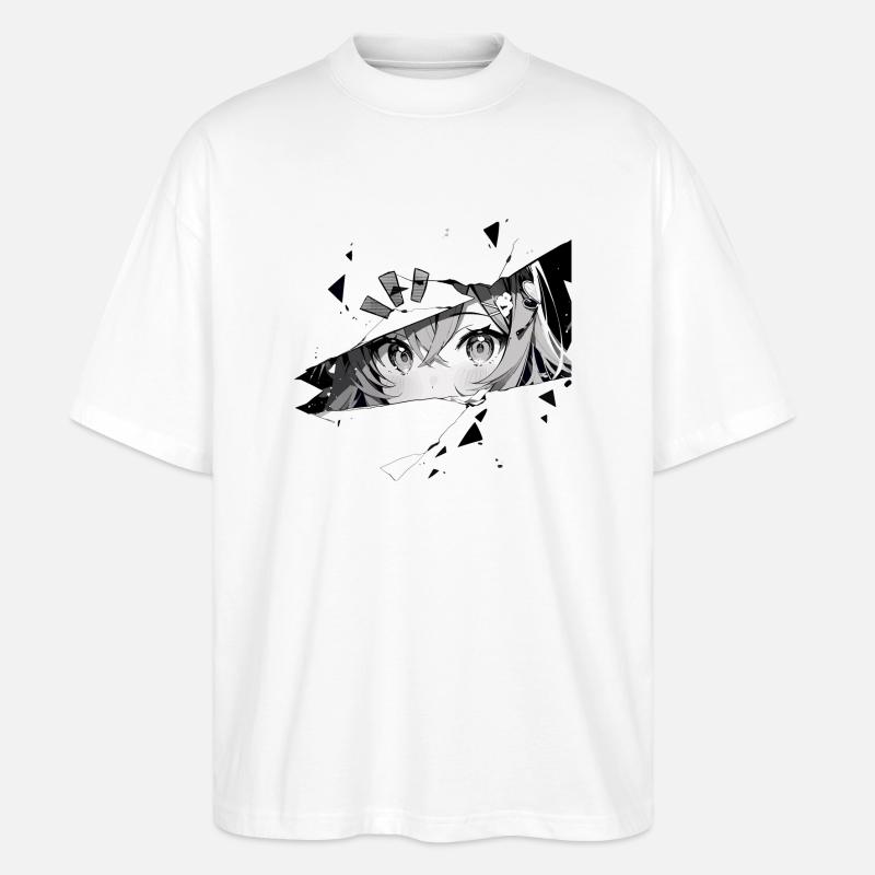 Anime face 2.0 - Stanley/Stella Oversized Unisex Bio T-Shirt Blaster 2.0 - Weiß