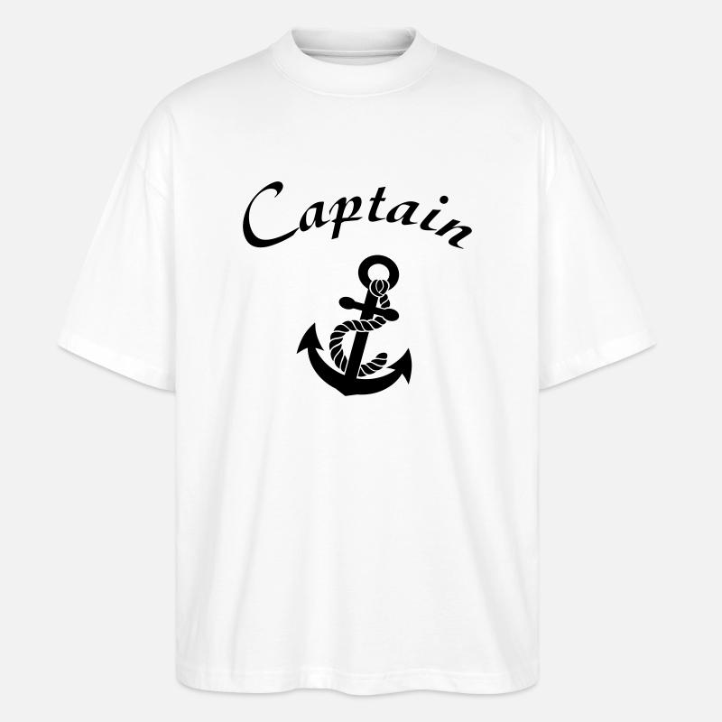 captain - Stanley/Stella Oversized Unisex Bio T-Shirt Blaster 2.0 - Weiß