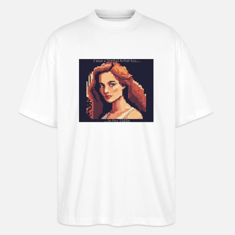 Digitale Kunst - Stanley/Stella Oversized Unisex Bio T-Shirt Blaster 2.0 - Weiß