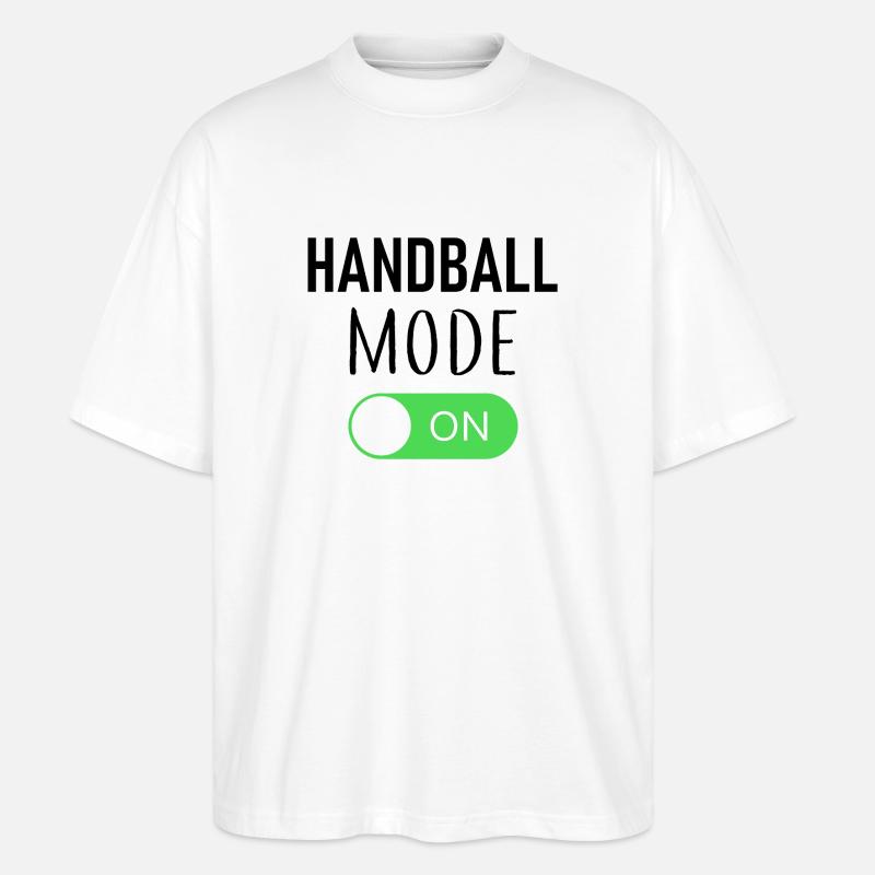 Mode handball aaa activé - T-shirt bio Blaster 2.0 coupe oversize Stanley/Stella Unisexe - blanc