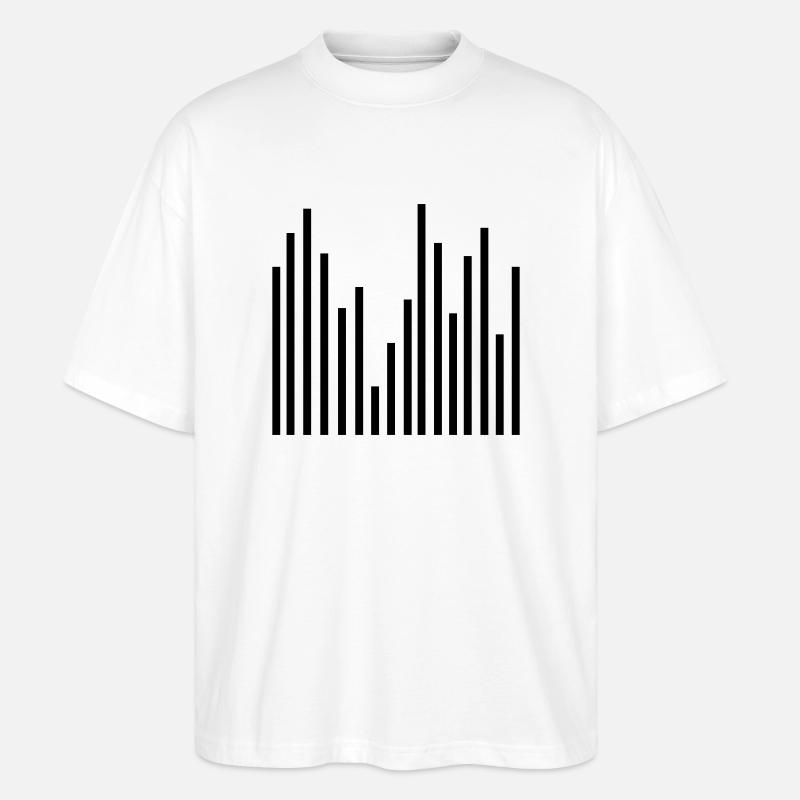Statistik - Stanley/Stella Oversized Unisex Bio T-Shirt Blaster 2.0 - Weiß