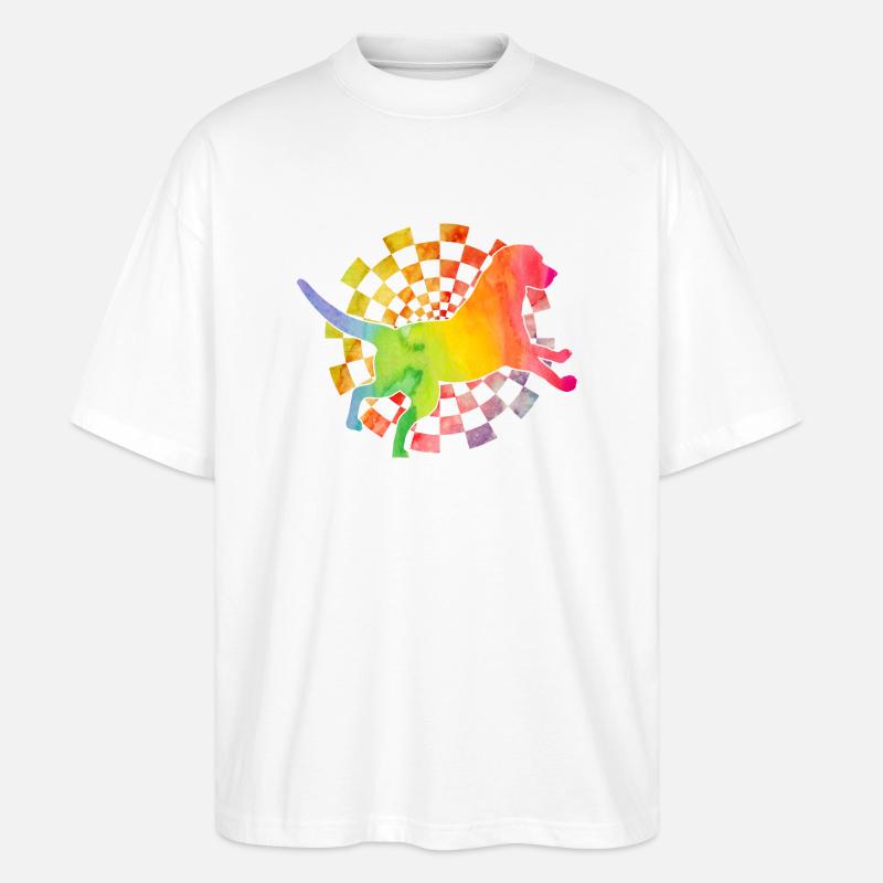 Labrador Rétro - T-shirt bio Blaster 2.0 coupe oversize Stanley/Stella Unisexe - blanc