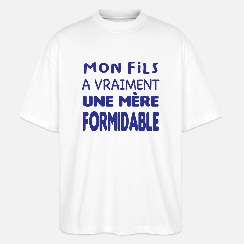 Mère formidable - T-shirt bio Blaster 2.0 coupe oversize Stanley/Stella Unisexe - blanc