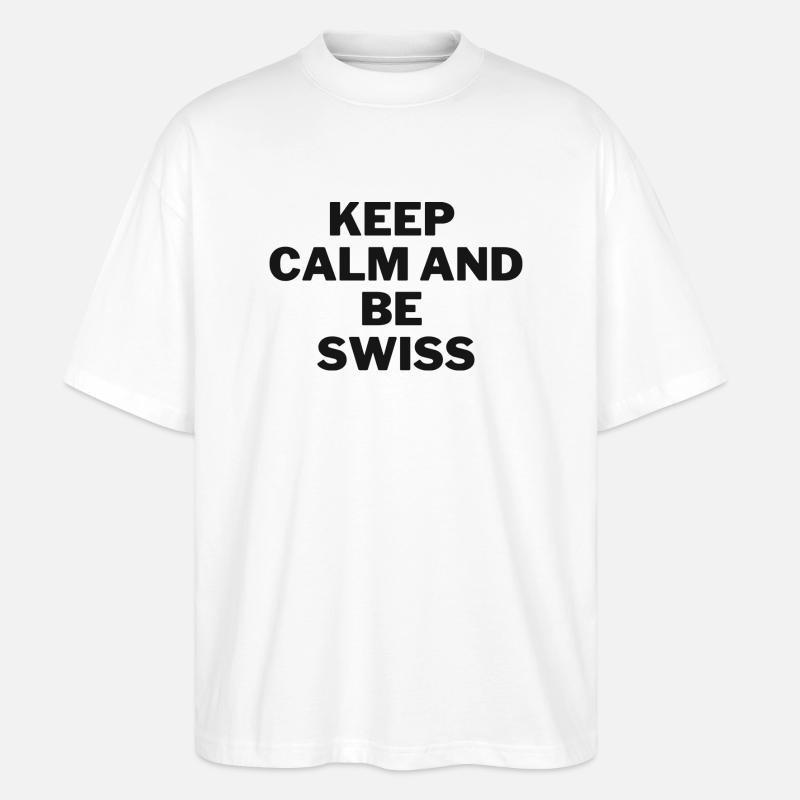 Be Swiss - Stanley/Stella Oversized Unisex Bio T-Shirt Blaster 2.0 - Weiß