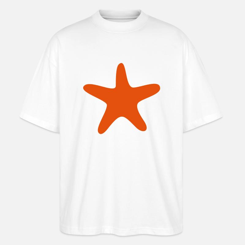 Seestern - Stanley/Stella Oversized Unisex Bio T-Shirt Blaster 2.0 - Weiß