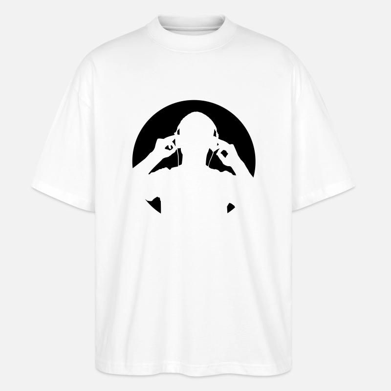 music_man - Stanley/Stella Oversized Unisex Bio T-Shirt Blaster 2.0 - Weiß