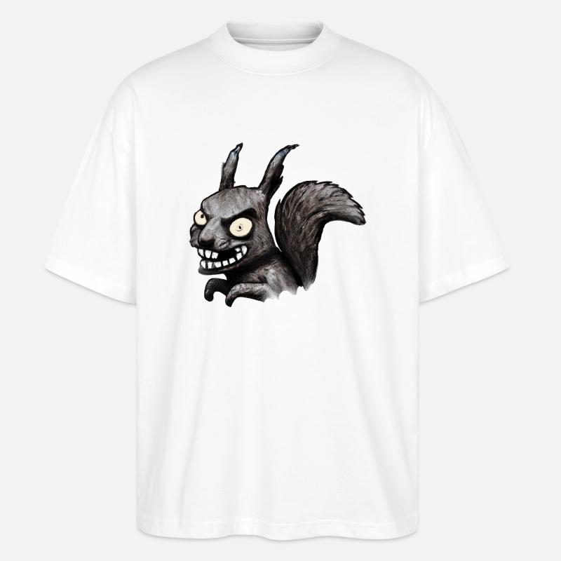 Böses Eichhörnchen - Stanley/Stella Oversized Unisex Bio T-Shirt Blaster 2.0 - Weiß