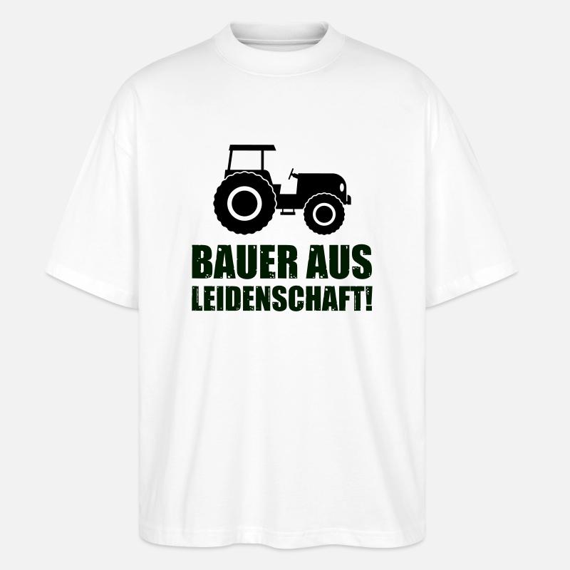bauer aus leidenschaft - Stanley/Stella Oversized Unisex Bio T-Shirt Blaster 2.0 - Weiß