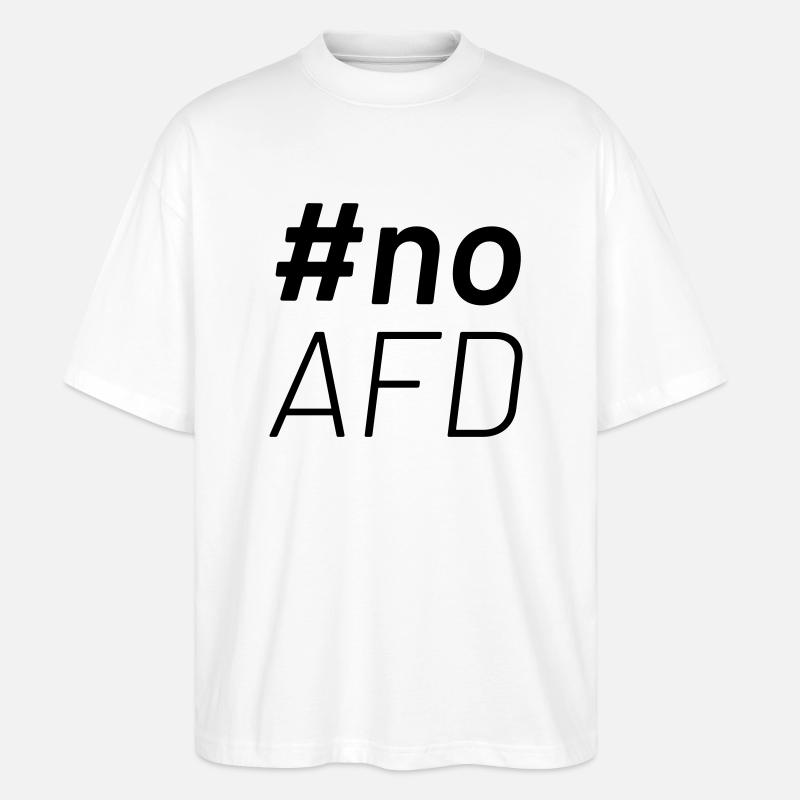 noAFD - Stanley/Stella Oversized Unisex Bio T-Shirt Blaster 2.0 - Weiß