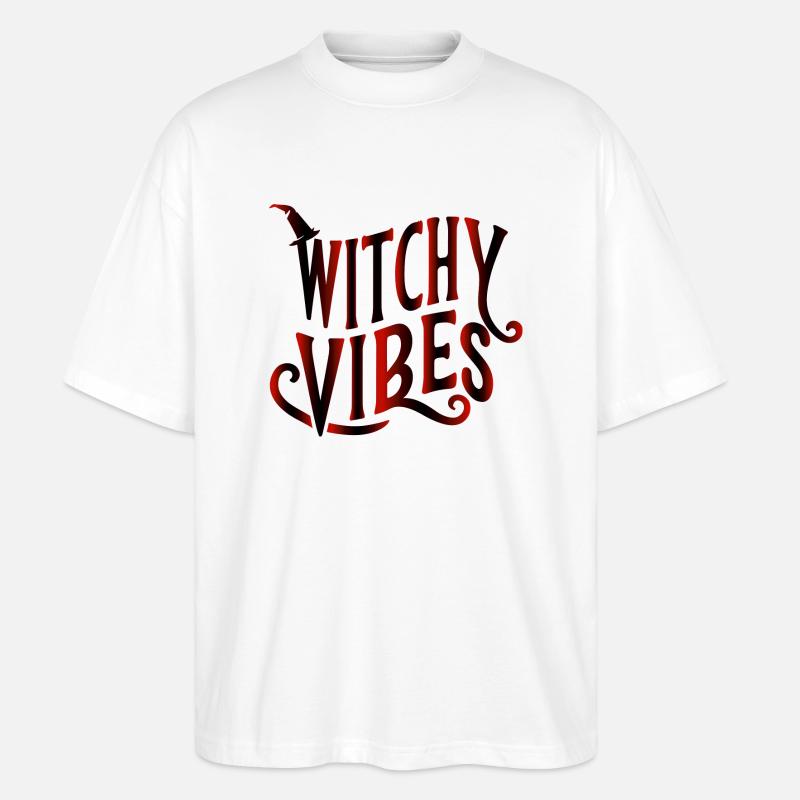 HEXENHAFTE VIBES - Stanley/Stella Oversized Unisex Bio T-Shirt Blaster 2.0 - Weiß